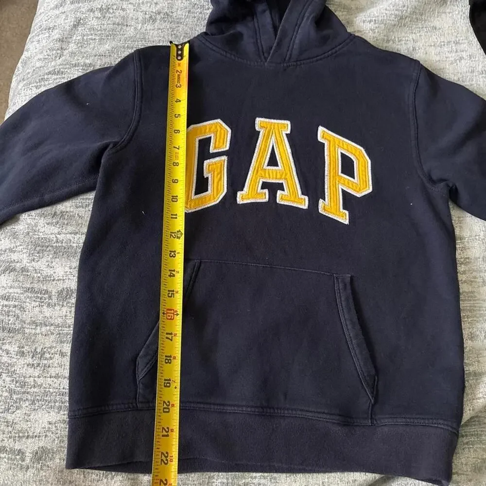 Vintage style navy blue gap hoodie kids size large